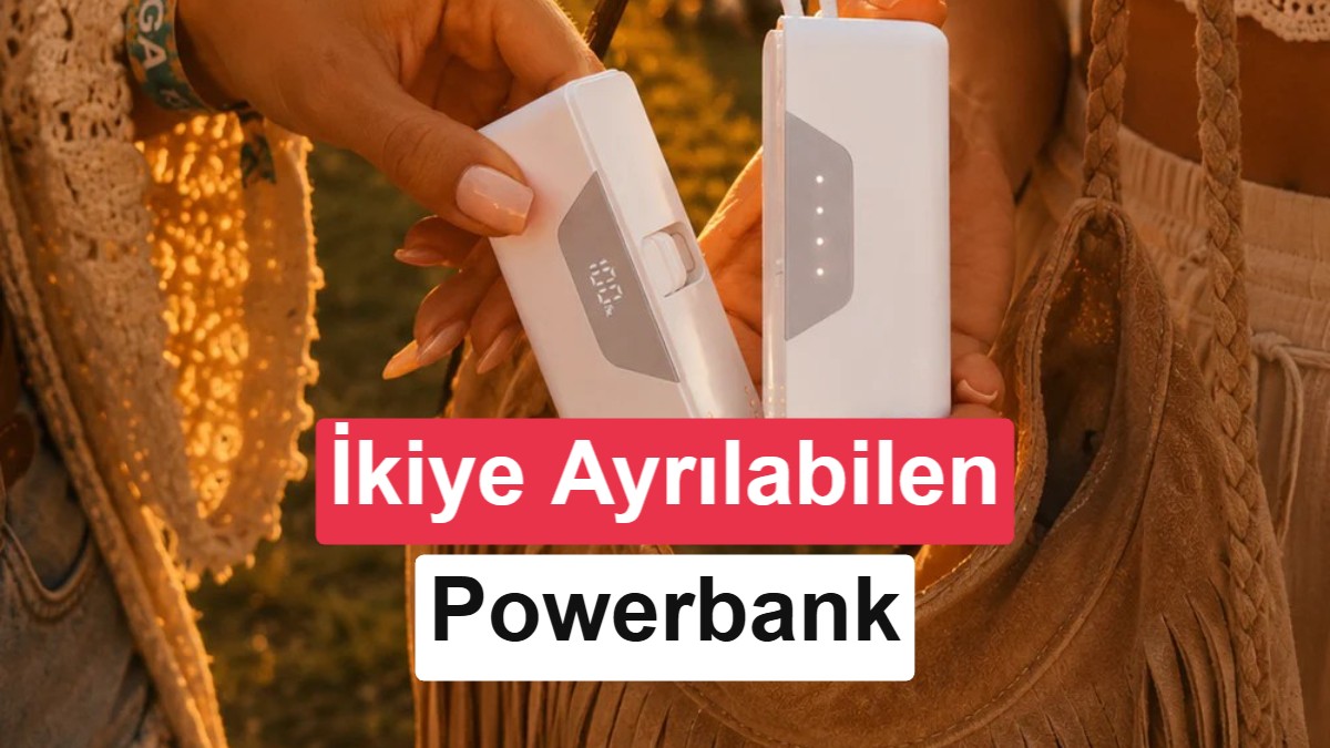 İki parçaya ayrılabilen powerbank tanıtıldı
